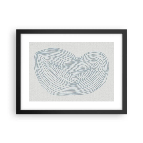 Plakat i sort ramme - Smil fra en dråbe - 40x30 cm