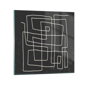 Billede på glas - Ikke helt så enkel - 30x30 cm