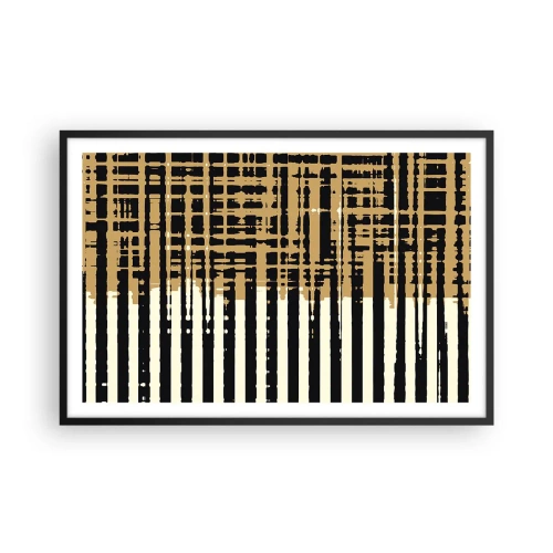 Plakat i sort ramme - Arkitektonisk abstraktion - 91x61 cm