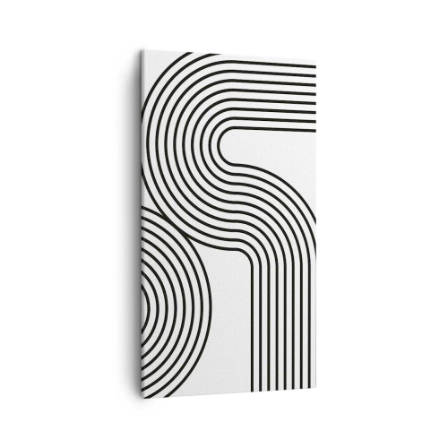 Lærredstryk - Billede på lærred - På en kurve - 45x80 cm