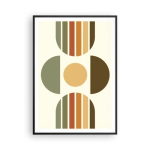 Plakat i sort ramme - I jordfarver - 70x100 cm