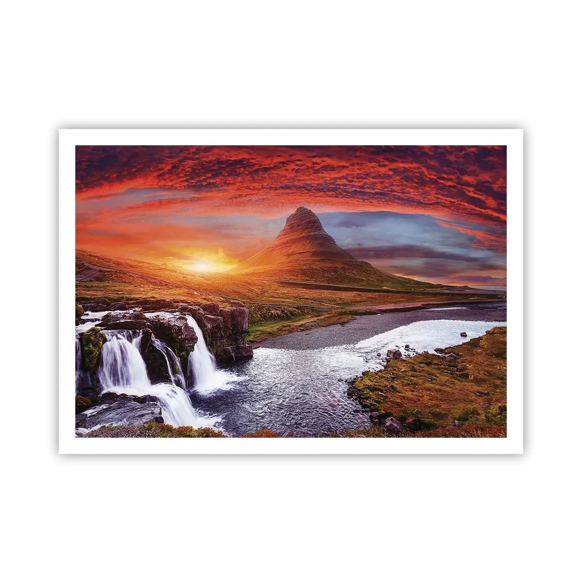 Plakat - En udsigt over Midgård - 100x70 cm