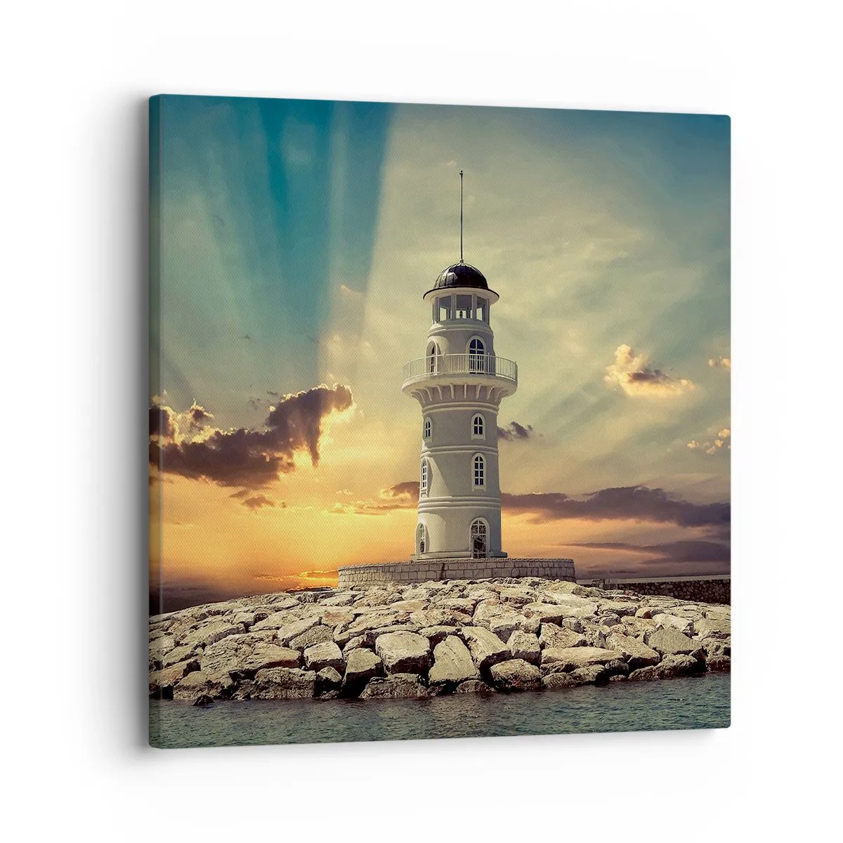 Lærredstryk - Billede på lærred - Lys - Godhed - Skønhed - 30x30 cm