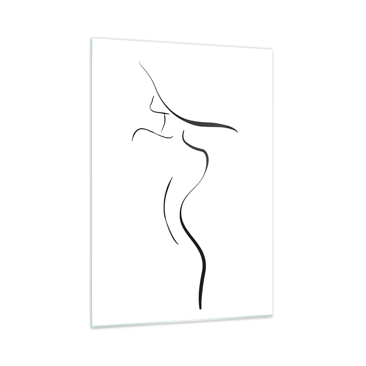 Billede på glas - Flygtig som en bølge - 50x70 cm