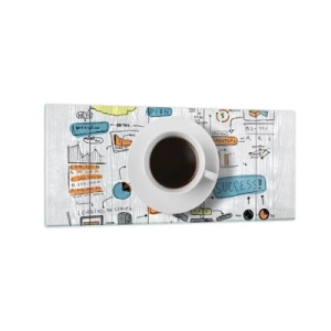 Billede på glas - Tid til en pause - 120x50 cm