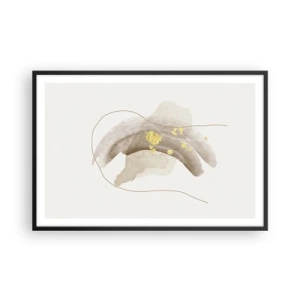 Plakat i sort ramme - Mødt i rummet - 91x61 cm