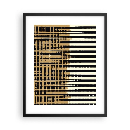 Plakat i sort ramme - Arkitektonisk abstraktion - 40x50 cm