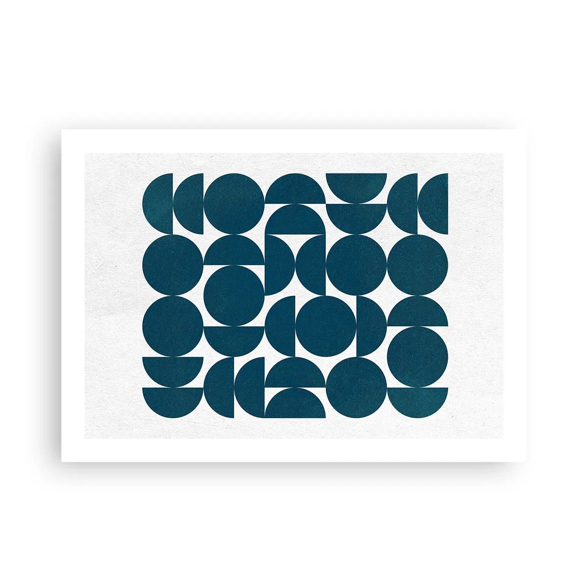 Plakat - Cirkler og halvcirkler - 70x50 cm