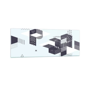 Billede på glas - I matematikkens sjæl - 140x50 cm