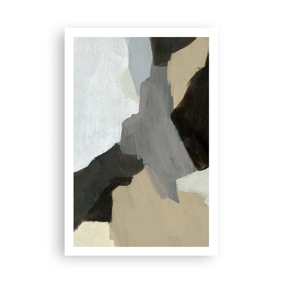 Plakat - Abstraktion: afsked med det grå - 61x91 cm