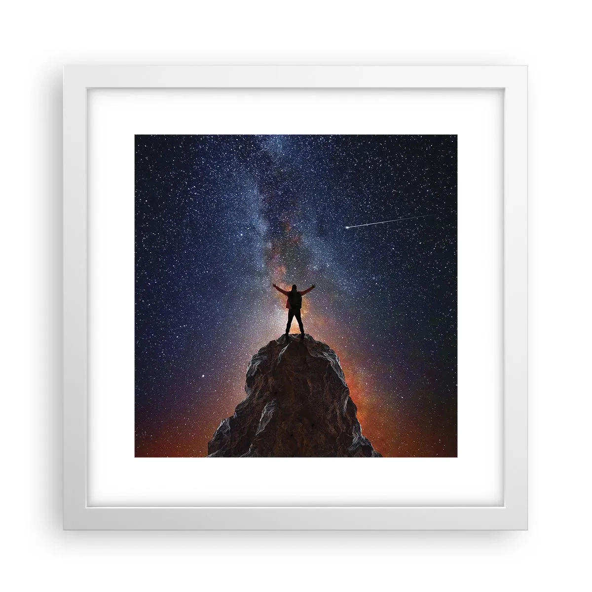 Plakat i hvid ramme - Magten er hos mig! - 30x30 cm