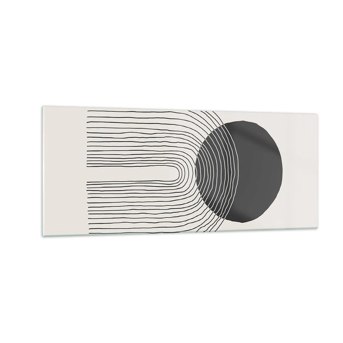 Billede på glas - Rystende og selvsikker - 100x40 cm