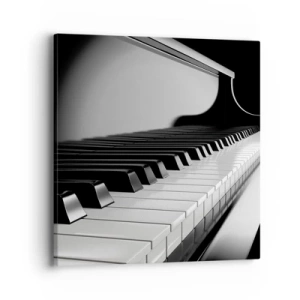 Lærredstryk - Billede på lærred - Harmoni af former og farver - 40x40 cm