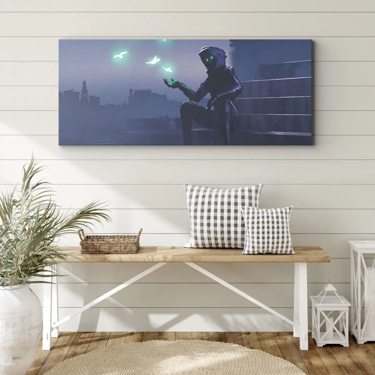 Lærredstryk - Billede på lærred - Livet vil vende tilbage - 140x50 cm