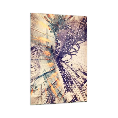 Billede på glas - I stor hast - 70x100 cm