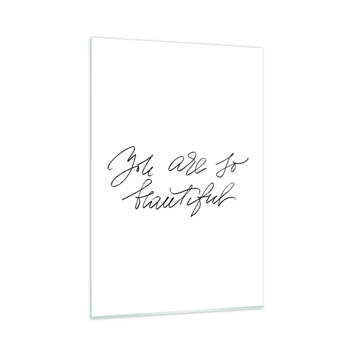 Billede på glas - Virkelig, tro... - 80x120 cm