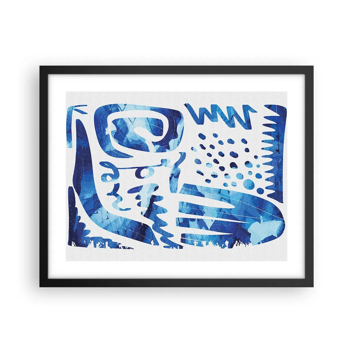 Plakat i sort ramme - Tilbage til rødderne - 50x40 cm