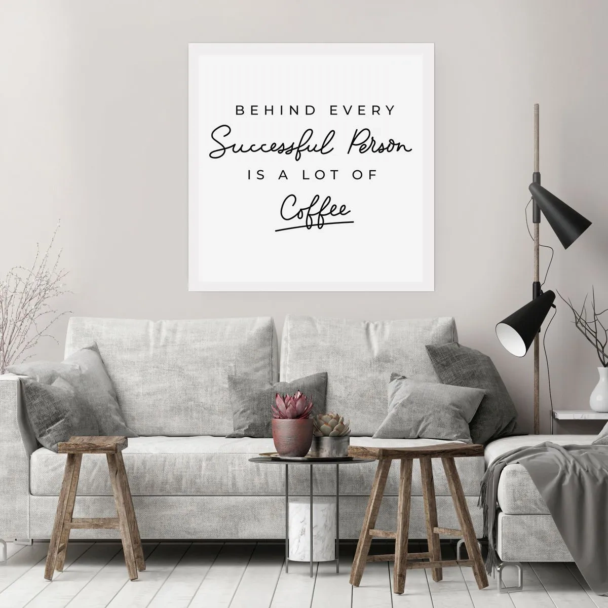 Plakat - Hemmeligheden bag succes - 40x40 cm