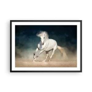 Plakat i sort ramme - Frihed i en ren tilstand - 70x50 cm