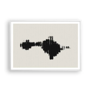 Plakat i hvid ramme - Fantasiens vibrationer - 100x70 cm