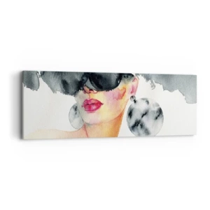 Lærredstryk - Billede på lærred - Hemmeligheden bag elegance - 90x30 cm