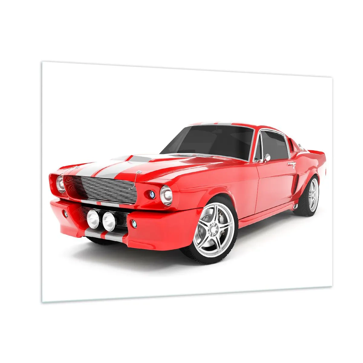 Billede på glas - Mustang så hurtigt som vinden - 100x70 cm