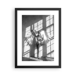 Plakat i sort ramme - Lige fra himlen - 30x40 cm