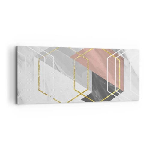 Lærredstryk - Billede på lærred - Kædesammensætning - 100x40 cm