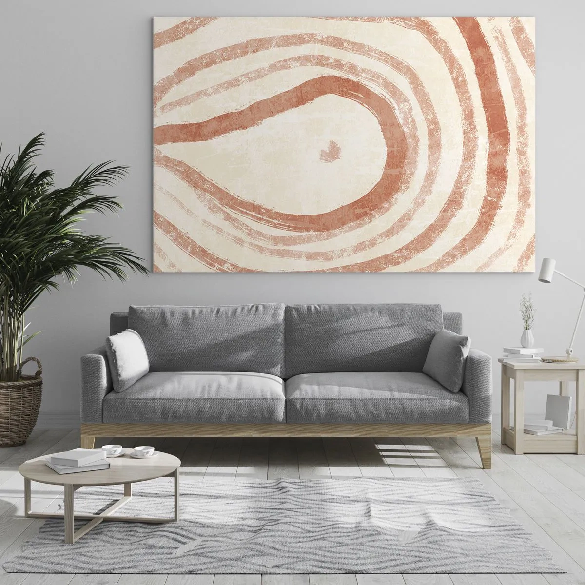 Billede på glas - Koralcirkler - komposition - 120x80 cm