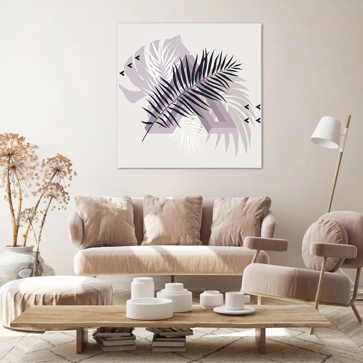 Lærredstryk - Billede på lærred - Skygge af en skygge - 40x40 cm