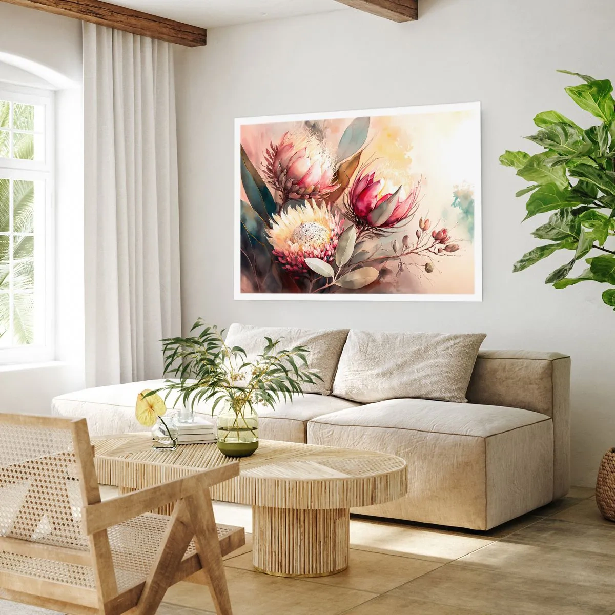 Plakat - I profil og en face - 50x40 cm