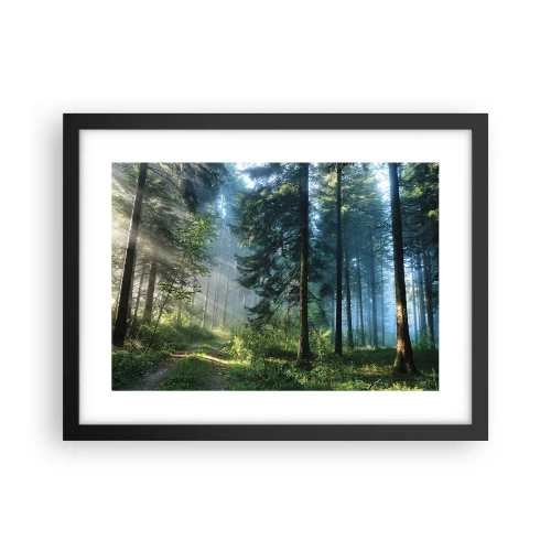 Plakat i sort ramme - Strålende om morgenen - 40x30 cm