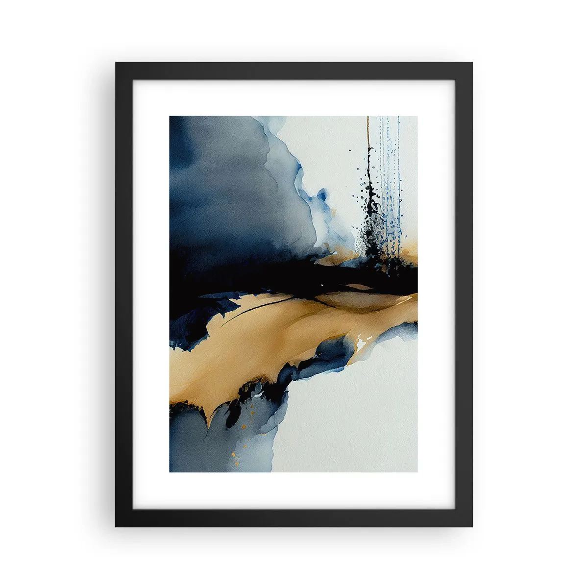 Plakat i sort ramme - Bag sløret - 30x40 cm