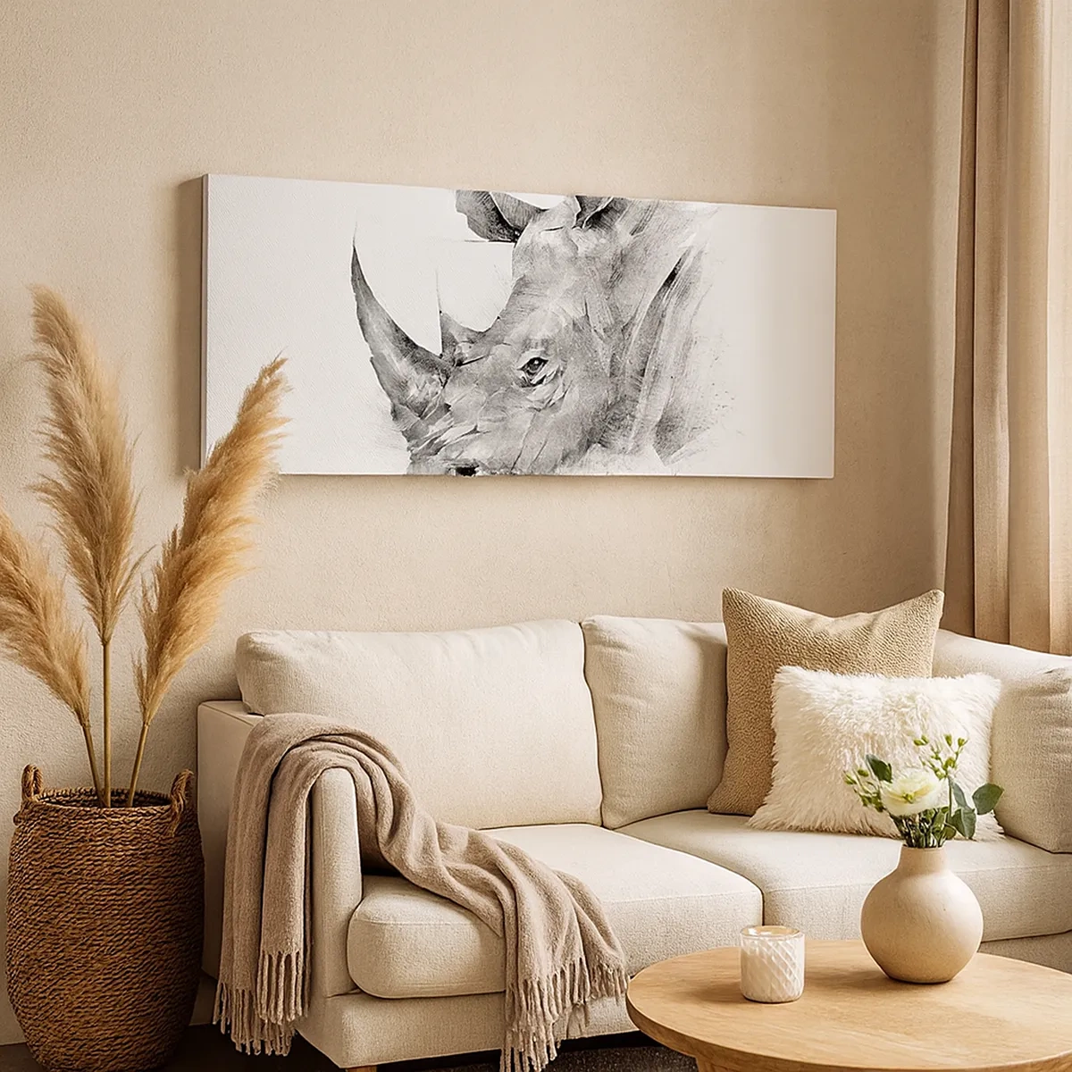 Lærredstryk - Billede på lærred - Afrikansk portræt - 30x30 cm