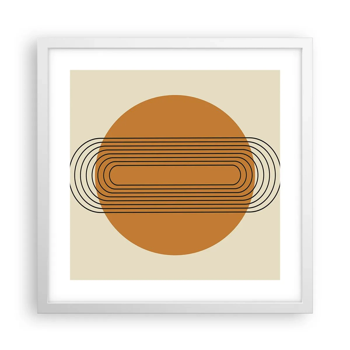 Plakat i hvid ramme - Den perfekte plan - 40x40 cm