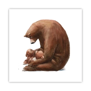 Plakat - Drøm sødt, børn - 50x50 cm