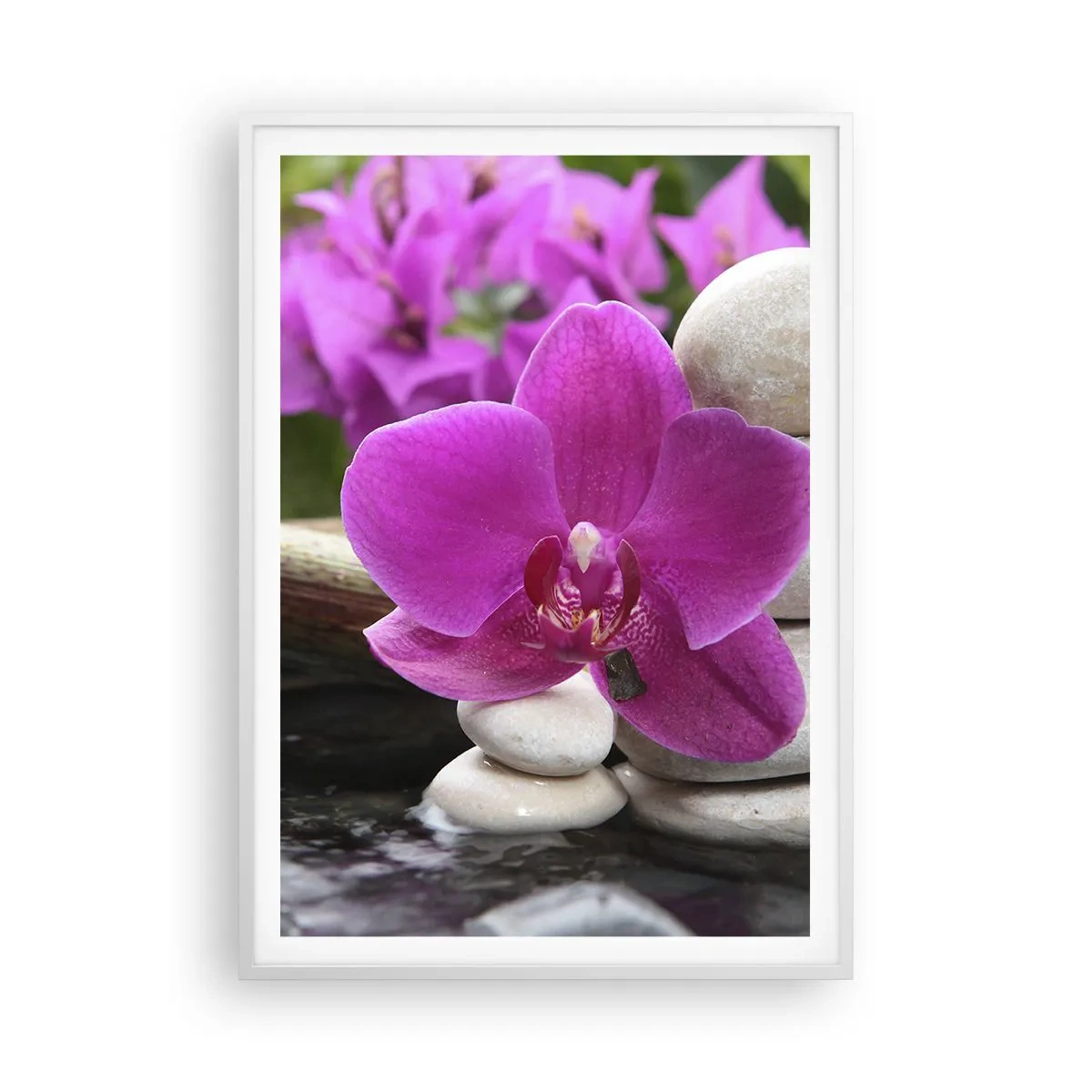 Plakat i hvid ramme - Du hviler allerede - 70x100 cm