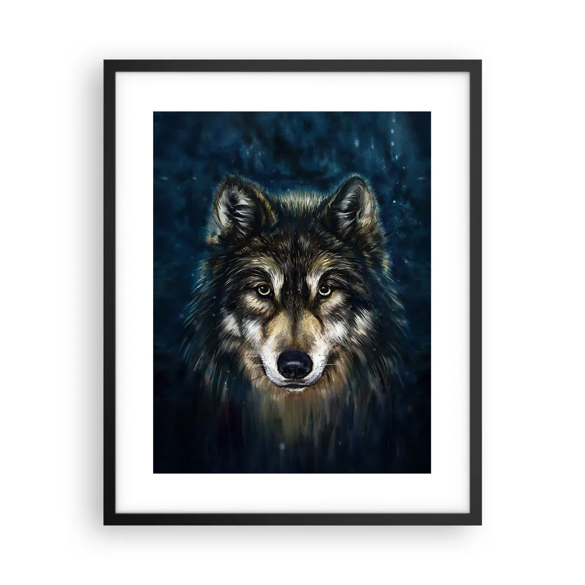 Plakat i sort ramme - Alfa? Og omega - 40x50 cm