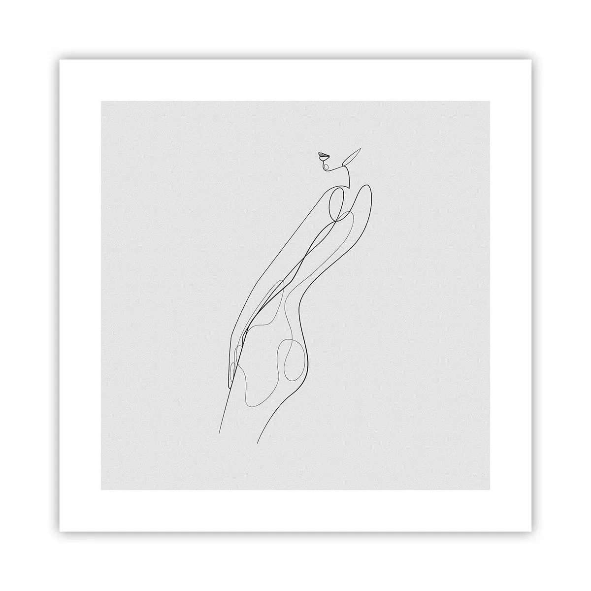 Plakat - Næppe et løfte - 40x40 cm