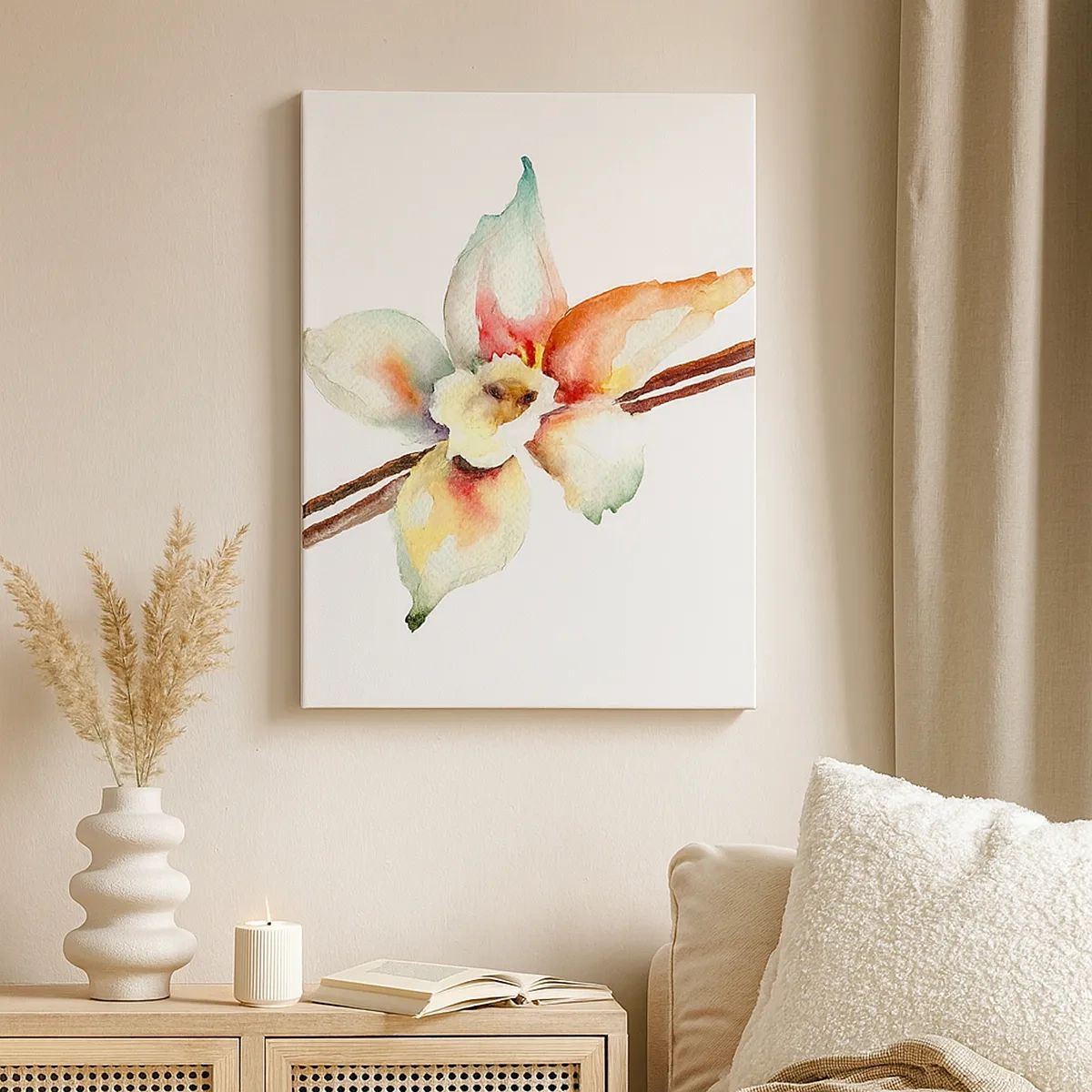 Lærredstryk - Billede på lærred - Stænket med malingens sødme - 50x70 cm