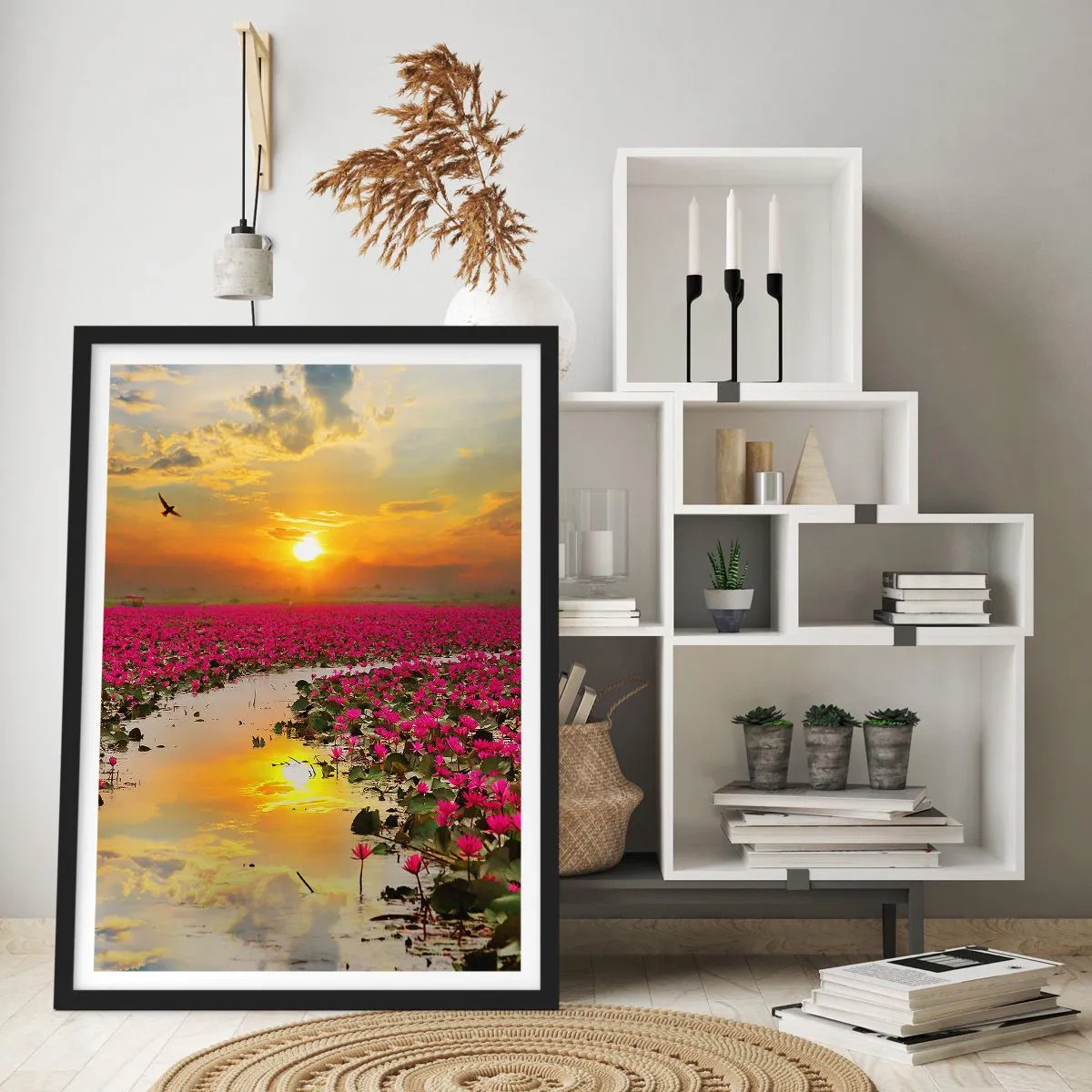 Plakat i sort ramme - Søens hemmelige liv - 40x50 cm