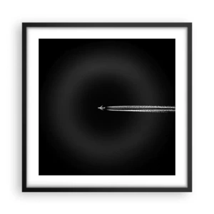 Plakat i sort ramme - Ind i en anden dimension - 50x50 cm