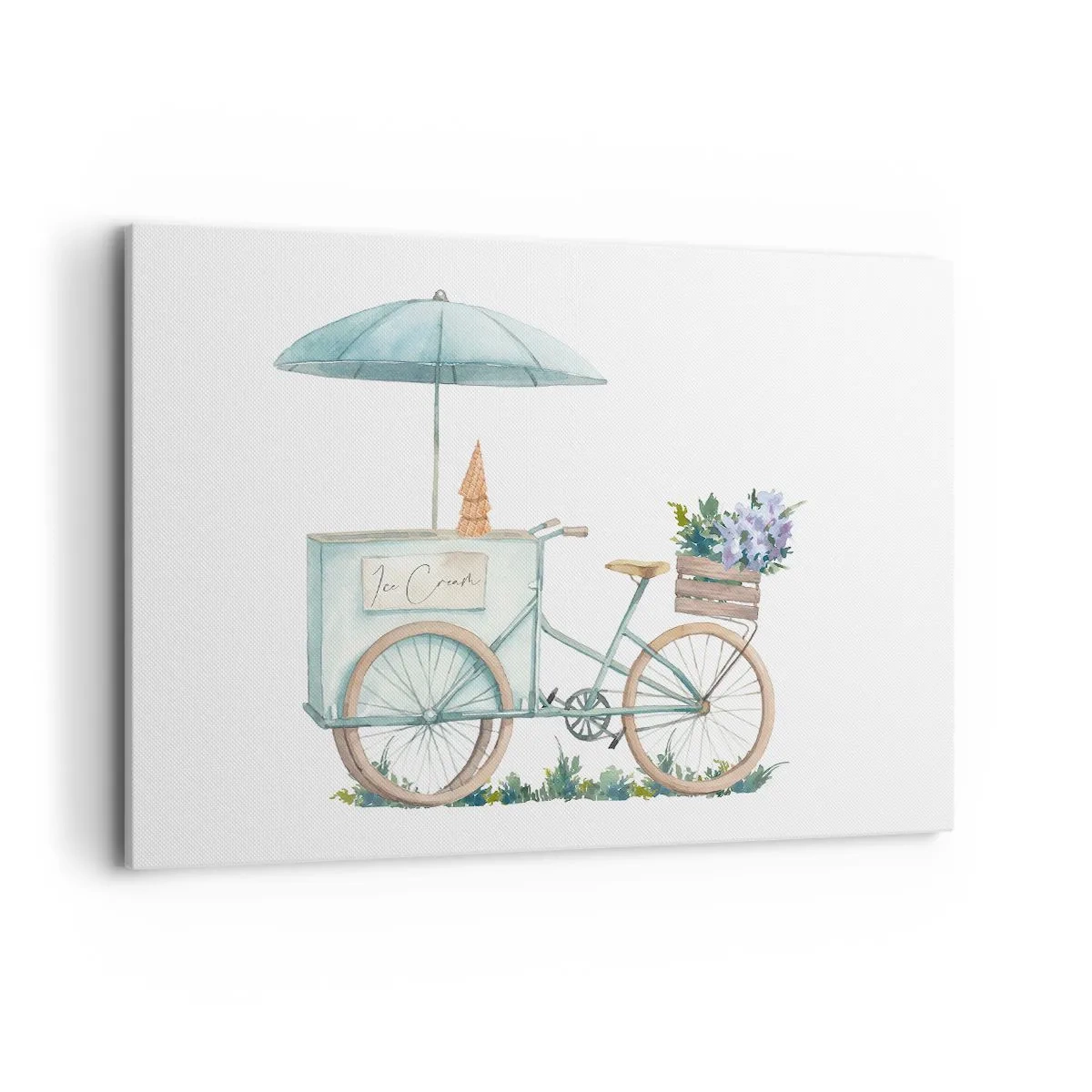 Lærredstryk - Billede på lærred - Sødt minde om sommeren - 120x80 cm