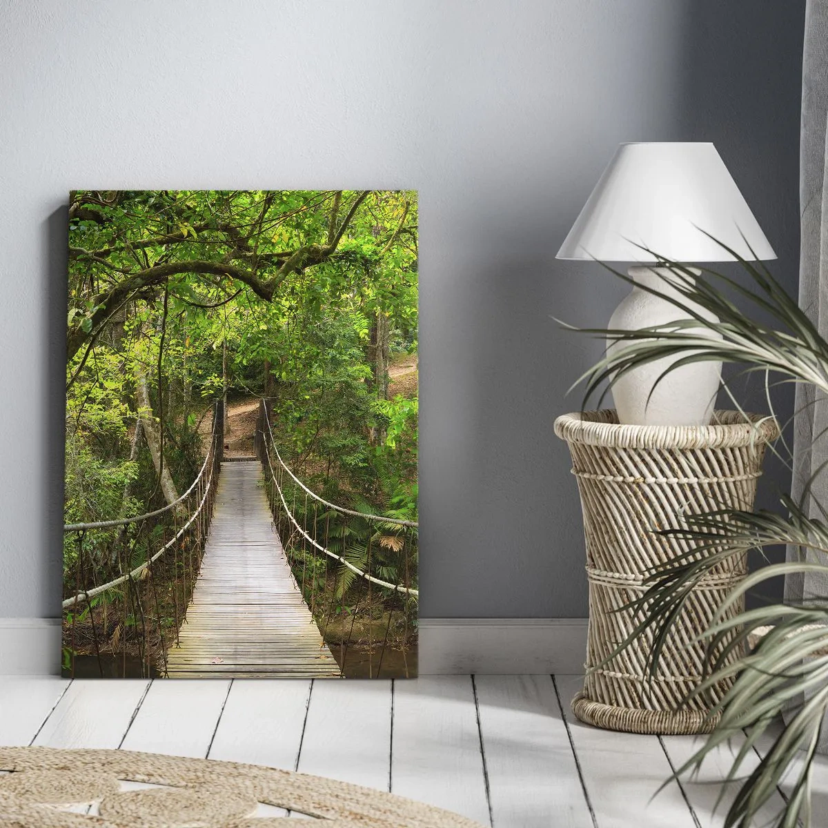 Lærredstryk - Billede på lærred - Fordi der vokser en slyngplante i haven - 50x70 cm