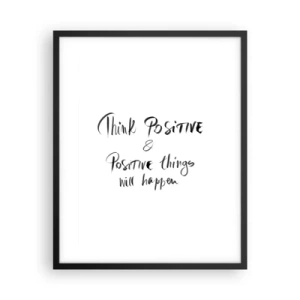 Plakat i sort ramme - Hvordan skal man leve? - 40x50 cm