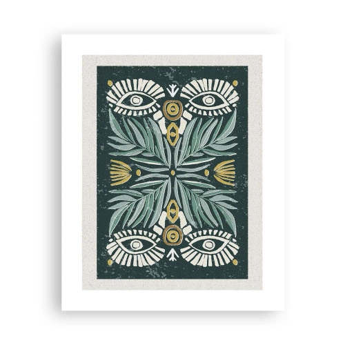 Plakat - Som en folkeudskæring - 40x50 cm