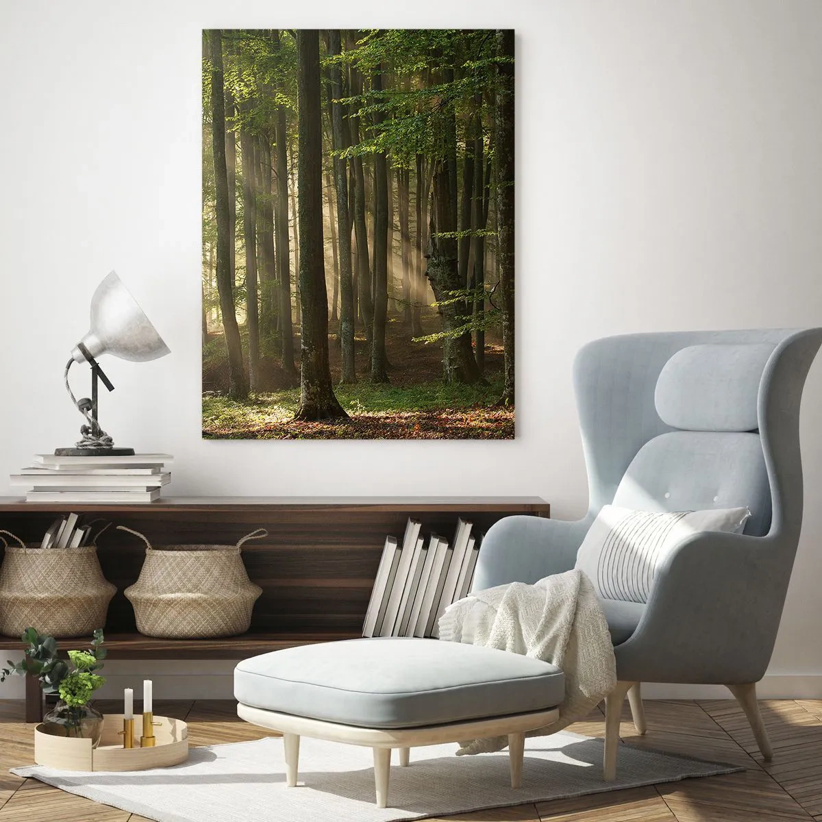 Billede på glas - Strålende på en forårsmorgen - 80x120 cm
