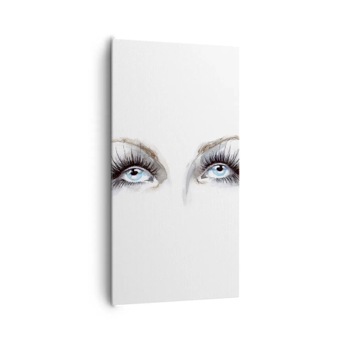 Lærredstryk - Billede på lærred - En engels øjne? - 65x120 cm