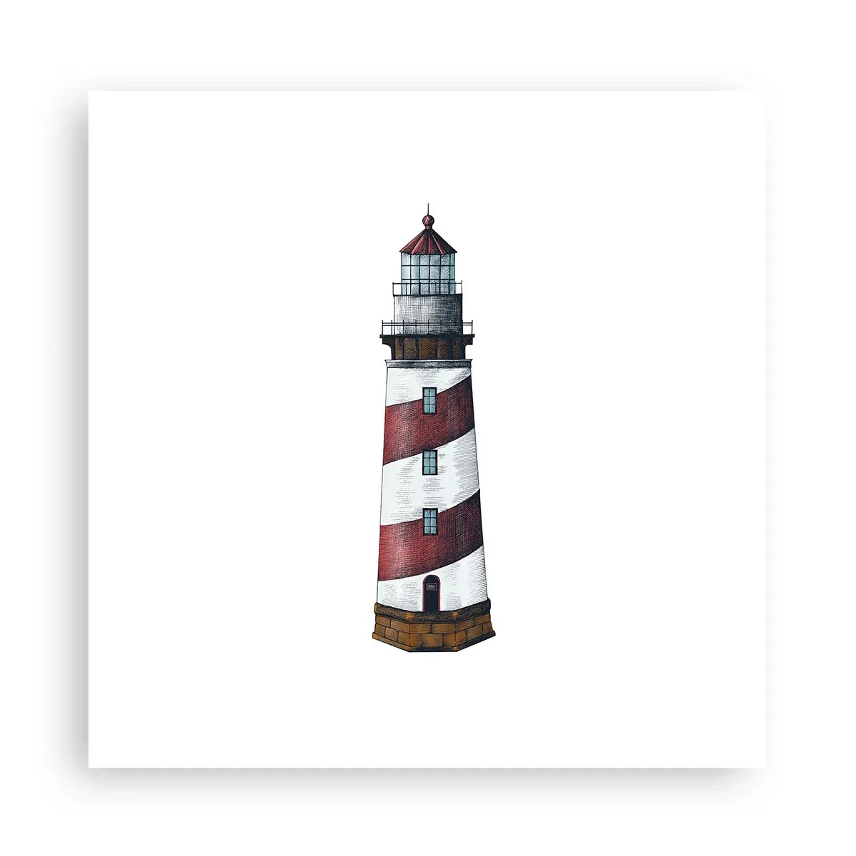 Plakat - Altid på vagt - 30x30 cm