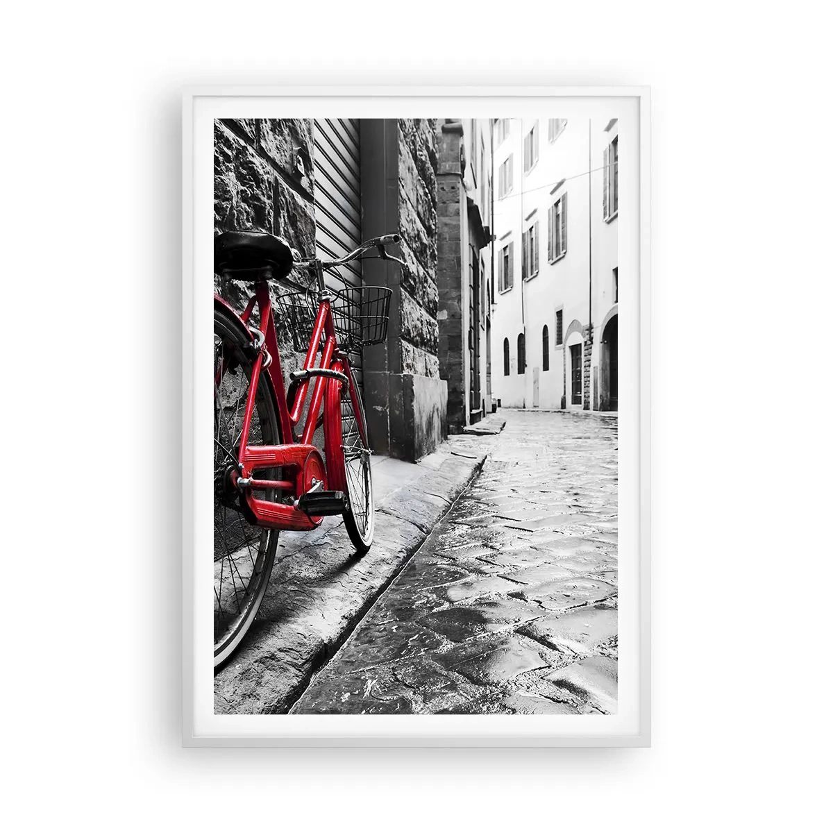 Plakat i hvid ramme - Ægte skønhed ældes ikke - 70x100 cm